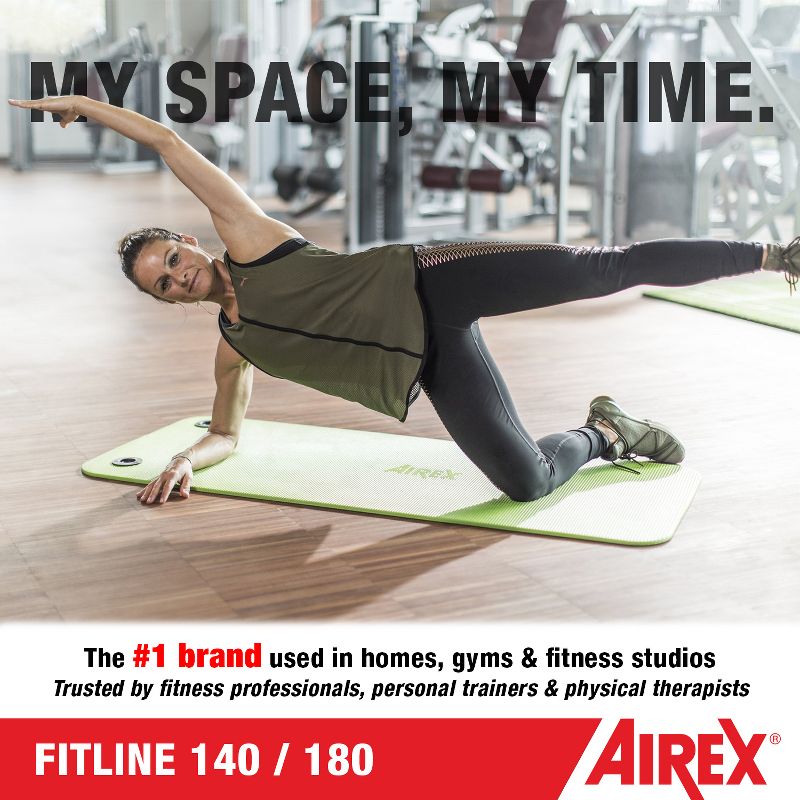 AIREX Fitline Premium Exercise Mat - Home Workout Mat for Rehabilitation, Strength Training, Water Aerobics, Exercise, Fitness, 5 of 6