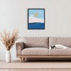 Stupell Industries Simple Blue Sky View Floating Frame Canvas Art - 3 of 4