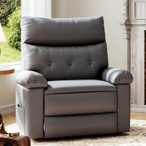 Rocker Recliner for Adults, Nursery Glider Recliner with Massage and Heating, Rocking Chair with 1.5X Sponge Comfort Arm and Back - 1 of 4