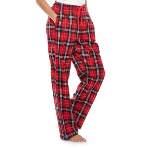 Casual Nights Women's Flannel Pajama Sleep Pants, Super Soft Plaid Pjs Bottoms - 1 of 4