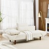 NicBex Couches for Living Room Convertible Futon Loveseat Sofa Bed Comfy Upholstered Sleeper Sofa Couch with Adjustable Armrest - 4 of 4