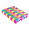 Lena + Liam 5"x7" Furry Plush Colorful Grid Bound Journal - 2 of 3
