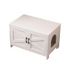 LunaLulinlk Furniture with hidden cat litter box with barn door - 3 of 4