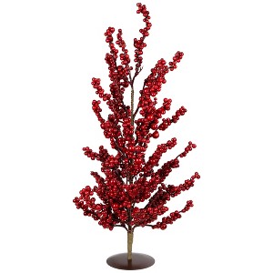 Northlight Berries Artificial Christmas Twig Tree - 23.5"  - Brown and Red - Unlit - 1 of 4