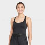 Women's Light Support Brushed Strappy Crop Sports Bra - All in Motion™