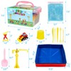 32 Plastic Space Sand Tower Crane Engineering Vehicle Set - Plastic Construction, Kids Building Set, Sandbox, Educational Construction Toy - 3 of 4