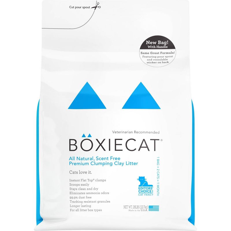 Boxiecat All Natural Scent-Free Premium Clumping Litter - 28lbs, 5 of 11