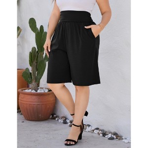 Womens  Shorts Stretchy Comfy Denim Pants Casual Workout - 1 of 4