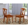 East West Furniture,Napoleon styled chair with wood seat, Set of 2 - 2 of 3