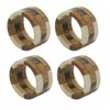 Saro Lifestyle Wood Segments Napkin Ring, Natural (Set of 4) - image 2 of 4