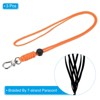 Unique Bargains Braided Wrist Polyester Wallets ID Card Lanyard with Hook 3 Pcs - 3 of 4