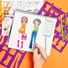 Fashion Angels Glam Fashion Design Sketch Set - Pad, Stencils, Stickers, Kids 6+ - 4 of 4