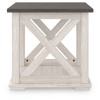 Dorrinson End Side Table White/Black/Gray - Signature Design by Ashley: Laminated, Rustic Farmhouse Accent Table with Storage Shelf - 4 of 4