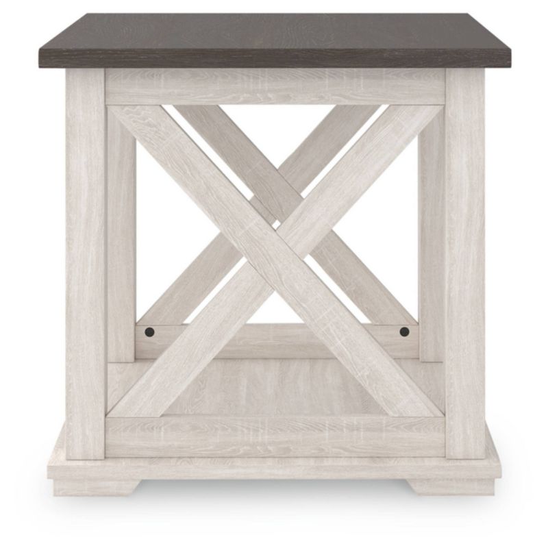 Dorrinson End Side Table White/Black/Gray - Signature Design by Ashley, 4 of 9