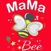 Women's Design By Humans Mama Bee Floral Pattern By Aminemangaka1 Racerback Tank Top - 2 of 2