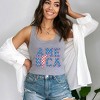 Simply Sage Market Women's America Varsity Lightning Bolt Racerback Tank - 2 of 3