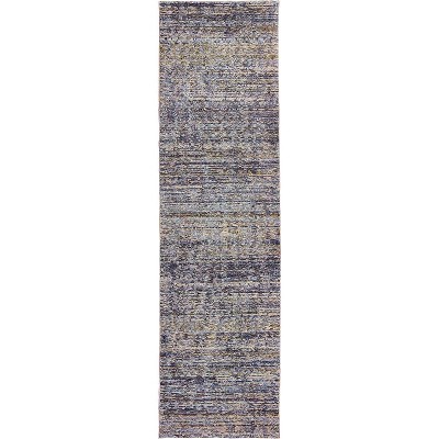 Oriental Weavers Atlas 8033F Purple/ Grey Indoor Area Rug - 2'3" x 8'