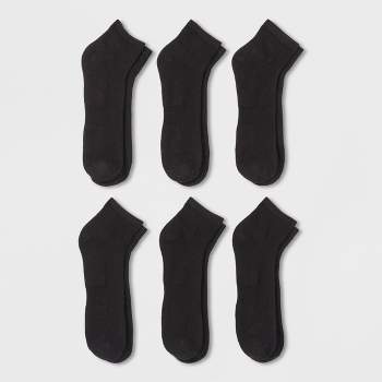 Men's Big & Tall Quarter Athletic Socks 6pk - Goodfellow & Co™ 13-15