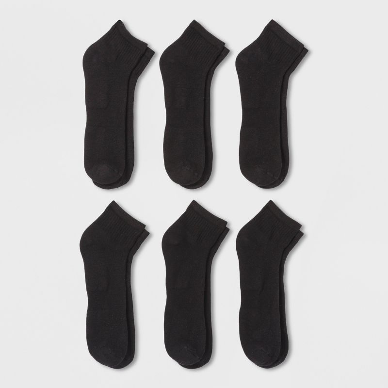 Men's Big & Tall Quarter Athletic Socks 6pk - Goodfellow & Co&#8482; 13-15, 1 of 2