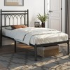 Yaheetech Modern Metal Platform Bed Frame with Headboard - 2 of 4