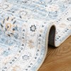Boho Rustic Area Rugs for Living Room Washable Rug Floral Bedroom Decor Rug - 4 of 4