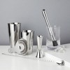 Viski Metallic Cocktail Shaker Set 7pcs Kit | Drink Mixers for Cocktails: Tin on Tin Shaker, Mixing Glass, Hawthorne Strainer, Muddler and Barspoon - 2 of 4