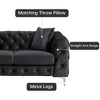 Modern Contemporary  with Deep Button Tufting Dutch Velvet -Morden Fort - 4 of 4