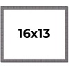 PosterPalooza | Textured Grey Picture Frame - UV Acrylic, Backing Board, Hanging Hardware Included - 2 of 4