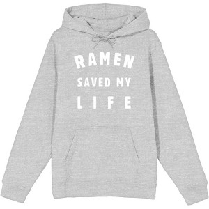 Ramen Saved My Life Adult Long Sleeve Hoodie - 1 of 2