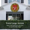 Best Choice Products Artificial Pre-Lit Fir Christmas Wreath Décor w/ Red Bow, LED Lights, Tips, Plug-In - 2 of 4