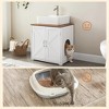 unipaws Cat Litter Box Enclosure & Bathroom Sink Cabinet - 3 of 4