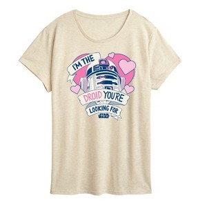 Women's - Star Wars - Valentine Droid Youre Looking For Short Sleeve Graphic T-Shirt - 1 of 4