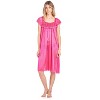 Casual Nights Women's Cap Sleeve Flower Silky Tricot Nightgown - 2 of 4