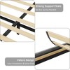 homfan Bed Frame with Charging Station and LED Lights, Upholstered Bed Frame with Adjustable Headboard, Heavy Duty Wood Slats, No Box Spring Needed - 4 of 4