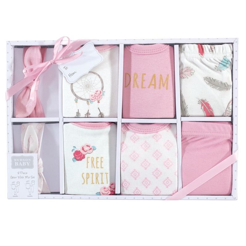 Hudson Baby Infant Girl Layette Boxed Giftset, Dream Catcher, 0-6 Months, 3 of 4