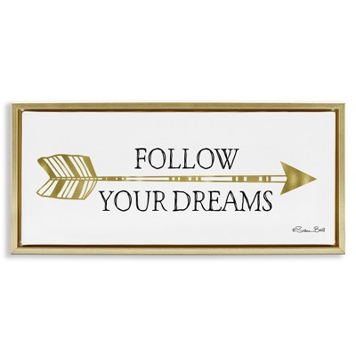 Stupell Industries Follow Your Dreams with Arrow, 31" x 14"