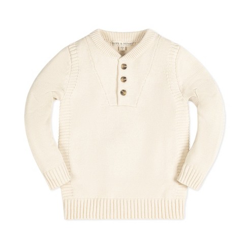 Henley on sale pullover sweater