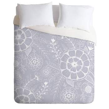 King RosebudStudio Light Floral Comforter Set - Deny Designs