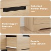 CuisinSmart 7 Drawer Dresser, Wood Chest of Drawers with Embedded Handles, Dresser Organizer for Living Room, Nursery, Hallway and Entryway - 4 of 4