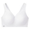 Glamorise Womens MagicLift Seamless Sports Wirefree Bra 1006 White - 4 of 4