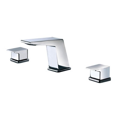 ALFI  AB1471-PC Polished Chrome Modern Widespread Bathroom Faucet