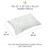 BreathableBaby Cotton Percale Pillowcase, For 13" x 18"/33 x 46 cm Toddler Pillow, Botanicals (2-Pack) - 3 of 4