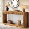 Tribesigns 62.99" Fluted Console Table for Entryway, Narrow Wood Sofa Table Behind Couch - 2 of 4