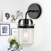 MaseiKar 1-Light with Clear Glass Shade, Modern Sconce, Industrial Indoor Light Fixture for Bathroom Living Room Bedroom Over Kitchen Sink, No Bulb - 3 of 4