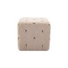 19" Square Pintucked Ottoman - WOVENBYRD - 3 of 4