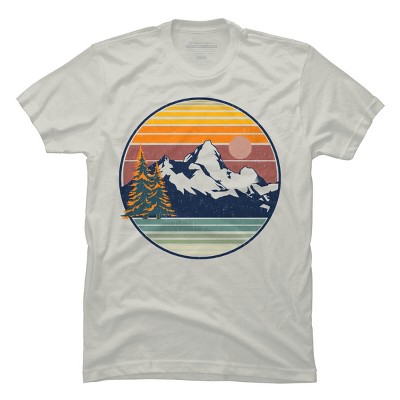 Men's Design By Humans Mountain View By pilipsjanuarius T-Shirt