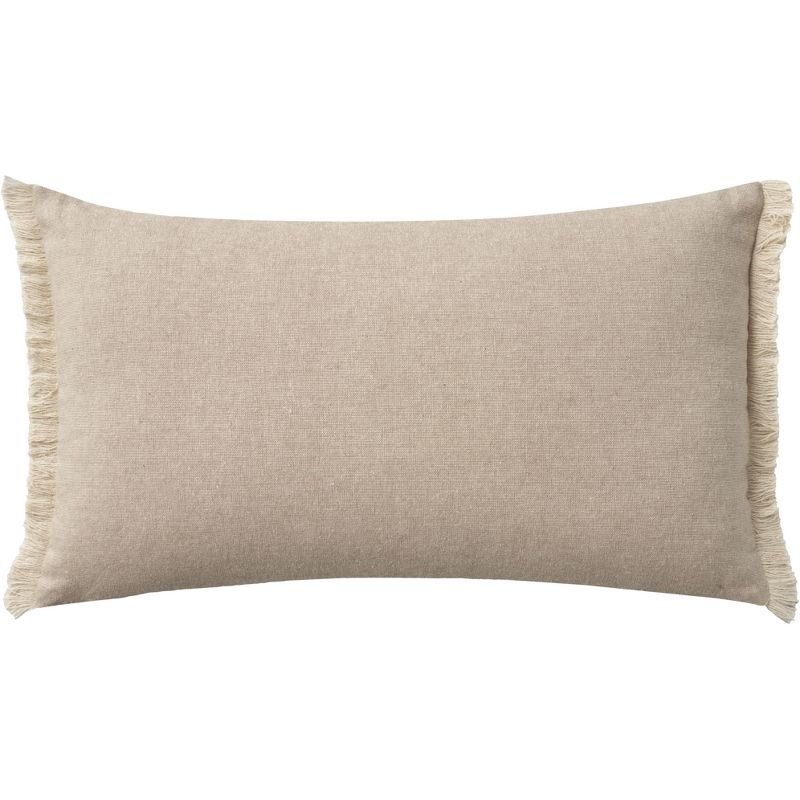 Mina Victory Life Styles Embroidrd Blessed 12" x 21" Natural Indoor Pillow Cover, 3 of 6