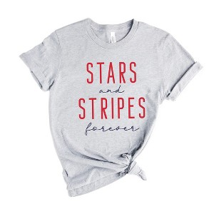 Simply Sage Market Women's Stars and Stripes Forever Short Sleeve Graphic Tee - 1 of 4