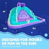 Sunny & Fun Inflatable Kids Backyard Double Water Slide Park, Purple - 2 of 4