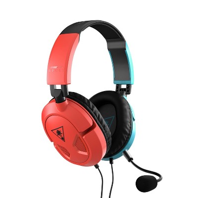 Turtle Beach Recon 50 Wired Gaming Headset for Nintendo Switch/Xbox Series X|S/Xbox One/ PlayStation 4/5 - Red/Blue